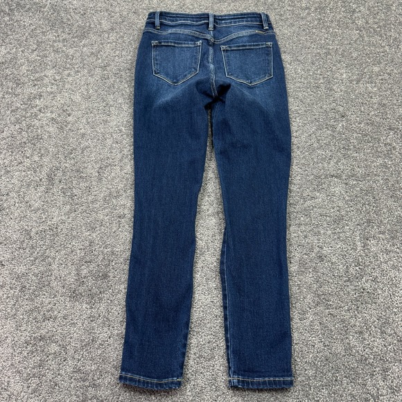 KanCan Jeans Womens 28 Blue Ankle Skinny Stretch Distressed Preppy City Casual - Picture 2 of 7